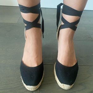 Soludos Black / Natural Jute Espadrilles